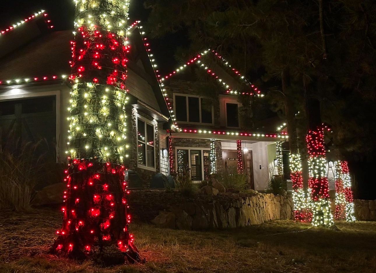 Candy cane accents