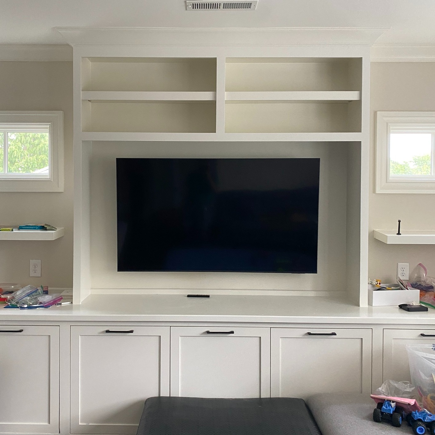 TV remount & wall reinforcement completed by Ensysta Build